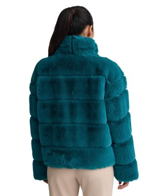 Women's Bold Stripe Faux Fur Eva Jacket