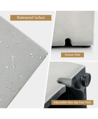 Propane Tank Cover Hideaway Table for Standard 20 Pounds Propane Tank-Gray