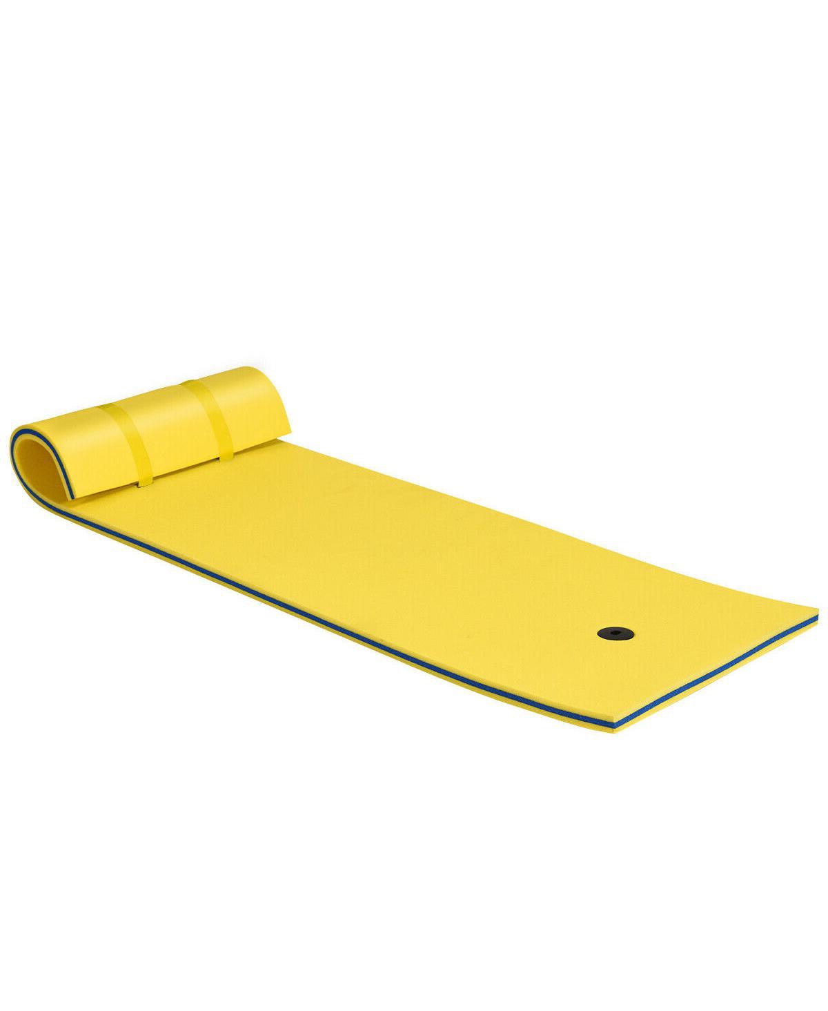 3-layer Tear-resistant Relaxing Foam Floating Pad-Yellow - Yellow