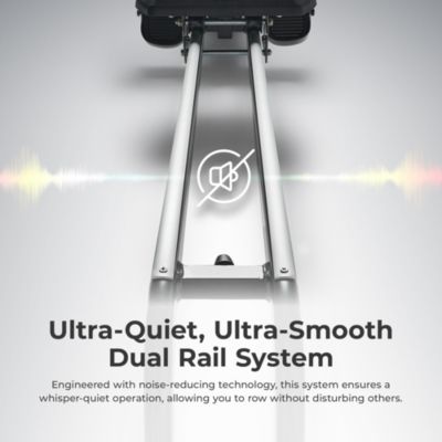 SMART Silent Magnetic Rowing Machine with Dual Slide Rail
