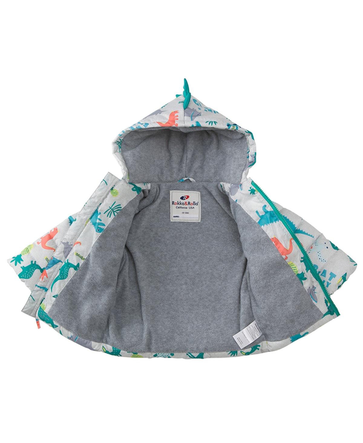Rokka&Rolla Baby Boys Baby Fleece Hooded Puffer Jacket