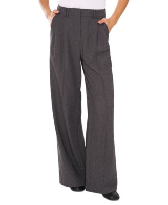 1.STATE - Women's Tailored High-Waist Embellished Pants