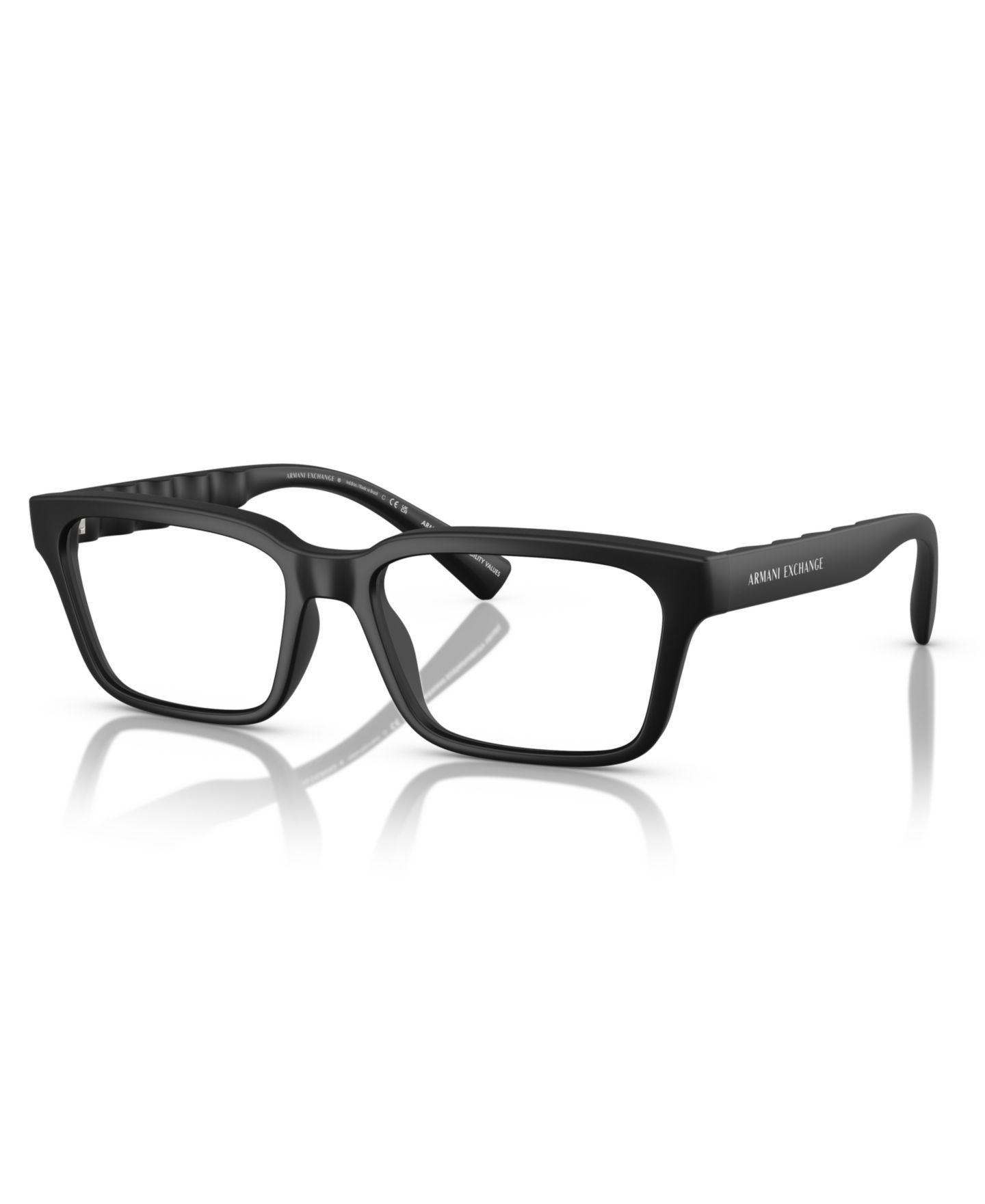 Мужские очки Armani Exchange Man Rectangle Plastic AX3116 Eyeglasses, цвет: Блестящий прозрачный — фото 15