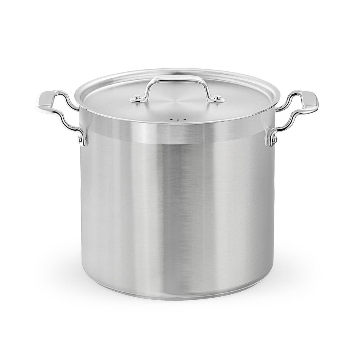 NutriChef Stainless Steel Cookware Stockpot - Quart, Heavy Duty Induction Pot