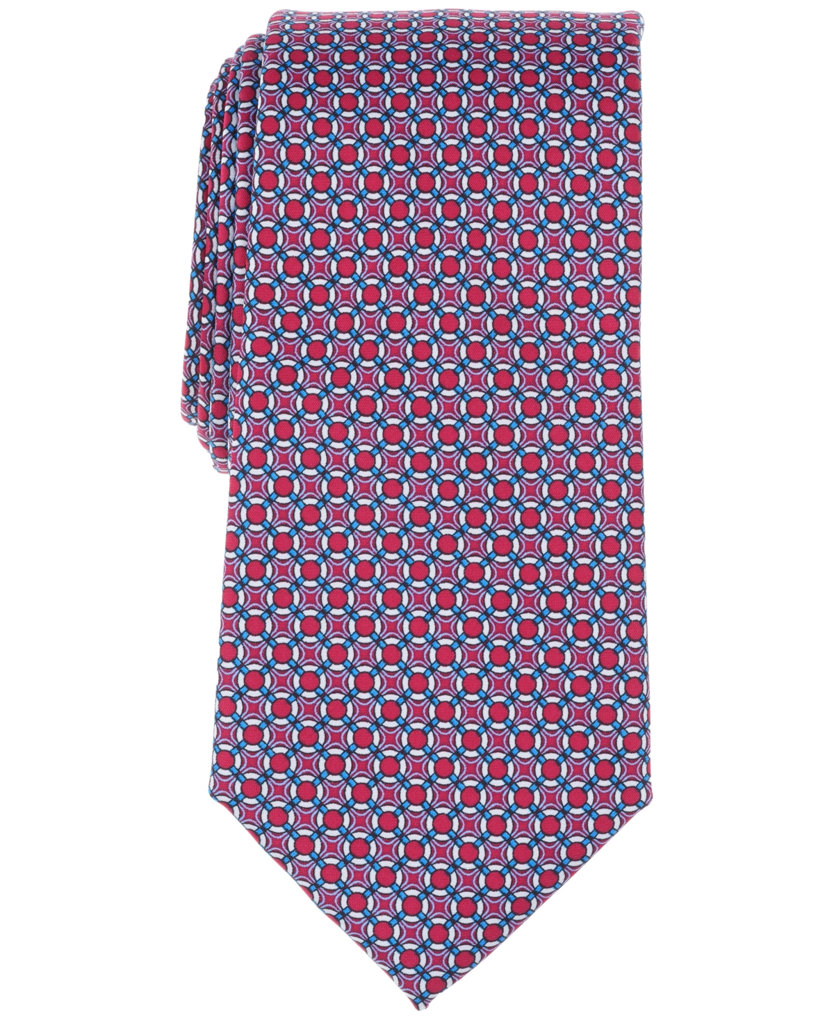 Nautica Men's Mini-medallion Tie In Red