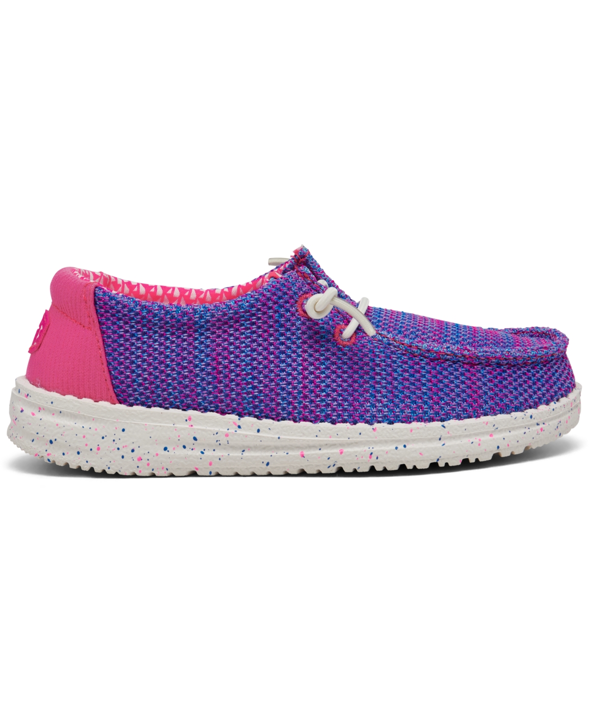 Hey Dude Toddler Girls Wendy Stretch Mesh Casual Moccasin Sneakers From Finish Line In Purple,pink