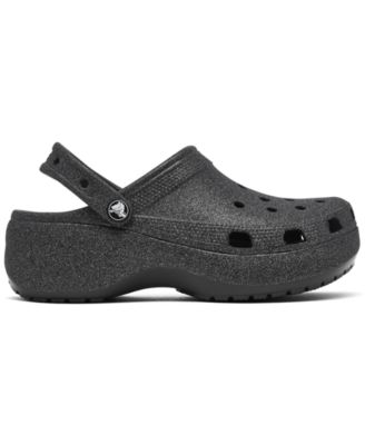 Crocs Women's Classic Platform Glitter Clogs from Finish Line