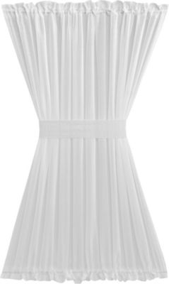 Luxurious Batiste Sheer French Door Curtain Panel With Tieback