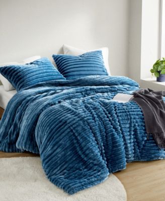 Avril Fluffy Ribbed Plush 2-Pc. Comforter Set, Twin/Twin XL