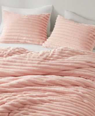 Avril Fluffy Ribbed Plush 3-Pc. Comforter Set, Full/Queen