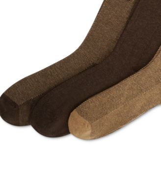 Men's 3-Pk. Classic Gents Patterned Dress Socks 