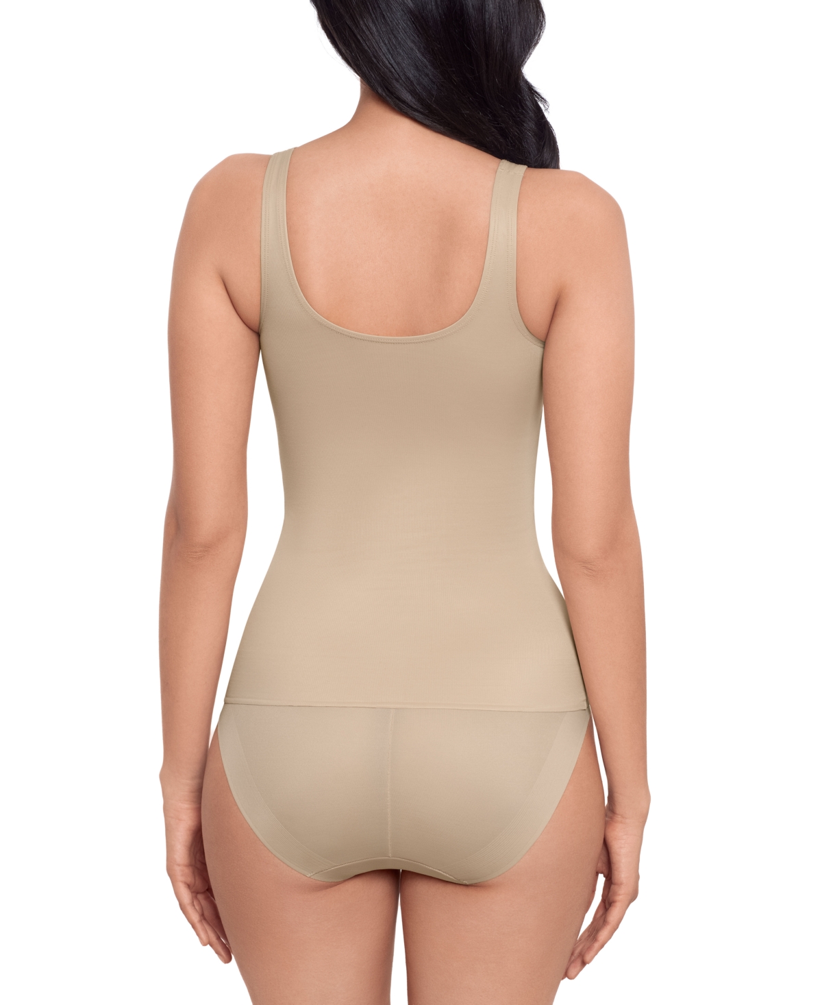 Miraclesuit Shapewear Women's Comfy Curves Scoop Neck Shaping Tank 2513 In Warm Beige