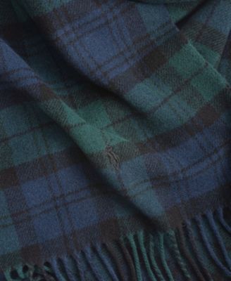 Men's Woolen Plaid Scarf