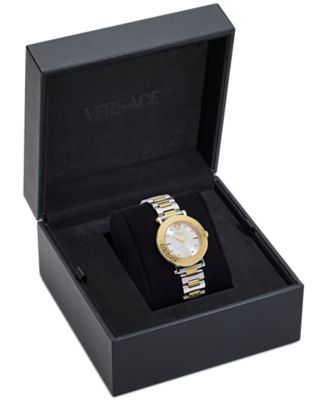 Women's Swiss Greca Sphere Two-Tone Stainless Steel Bracelet Watch 35mm