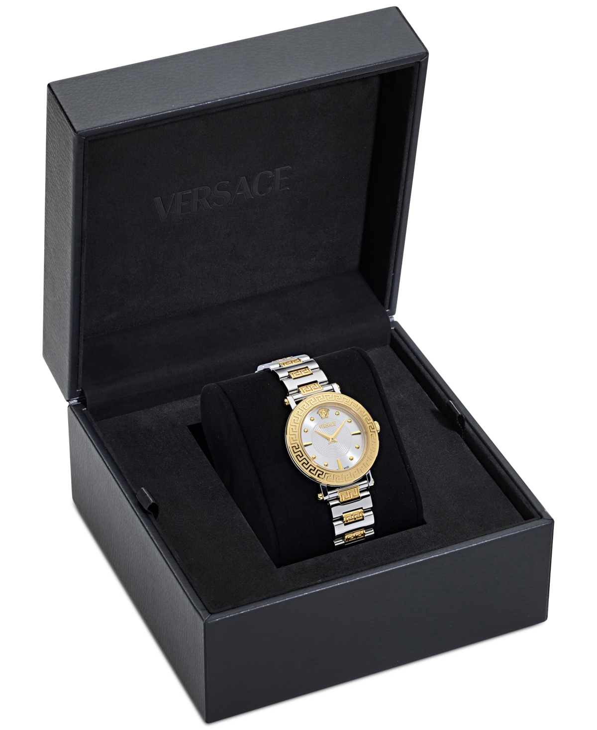 Versace Greca Sphere Watch, 35mm In Two Tone