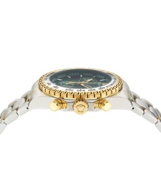 Men's Swiss Chronograph X Two-Tone Stainless Steel Bracelet Watch 44mm