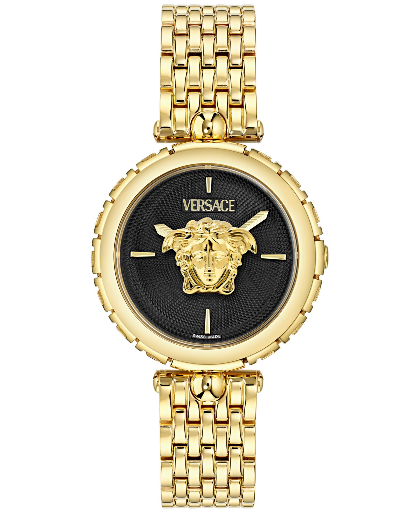 Женские часы Versace Swiss Medusa Heritage Gold Ion Plated Bracelet Watch 38mm — фото 1