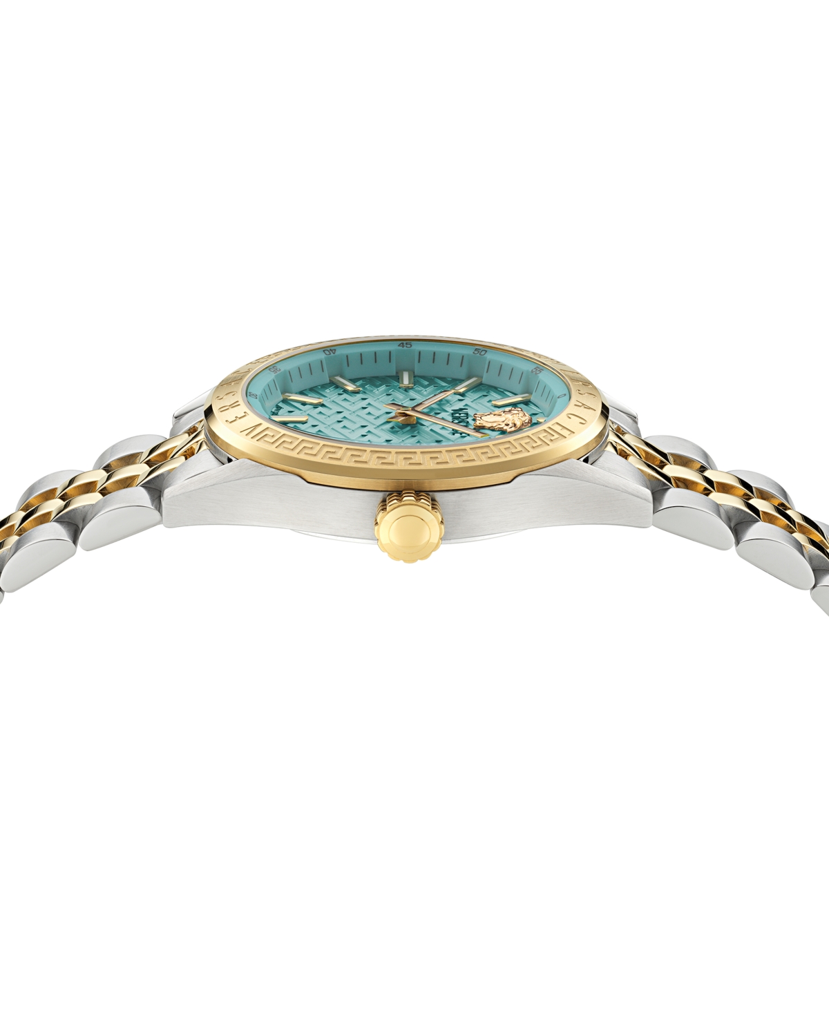 Versace V-code 36mm In Two Tone