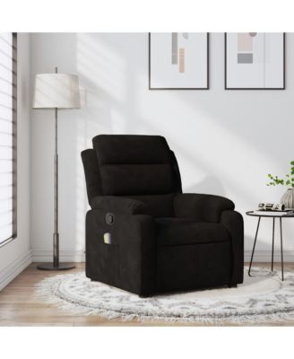 Massage Recliner Chair Black Velvet Standard Massage Chair