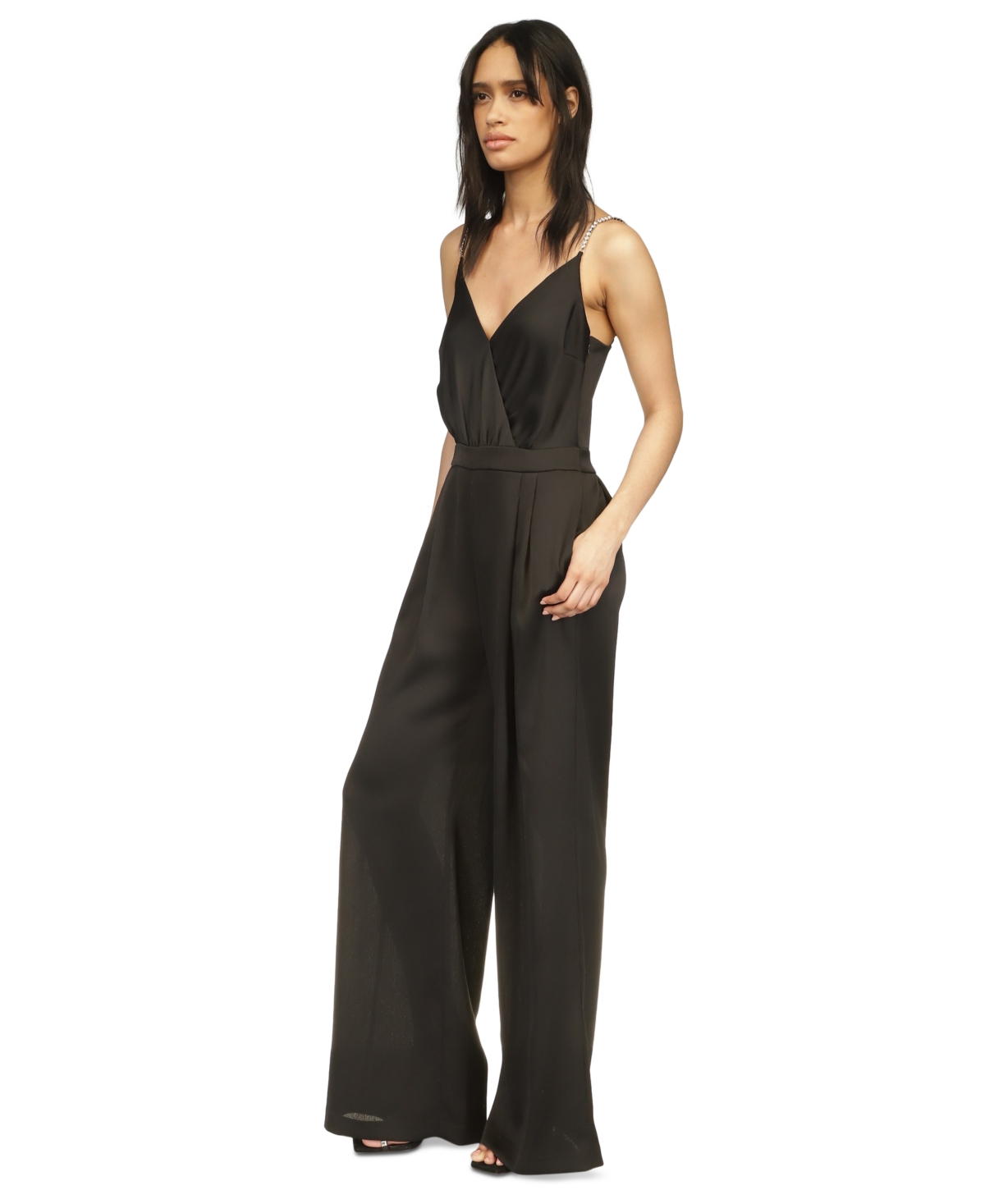 Michael Michael Kors Women's V-Neck Sleeveless Jumpsuit