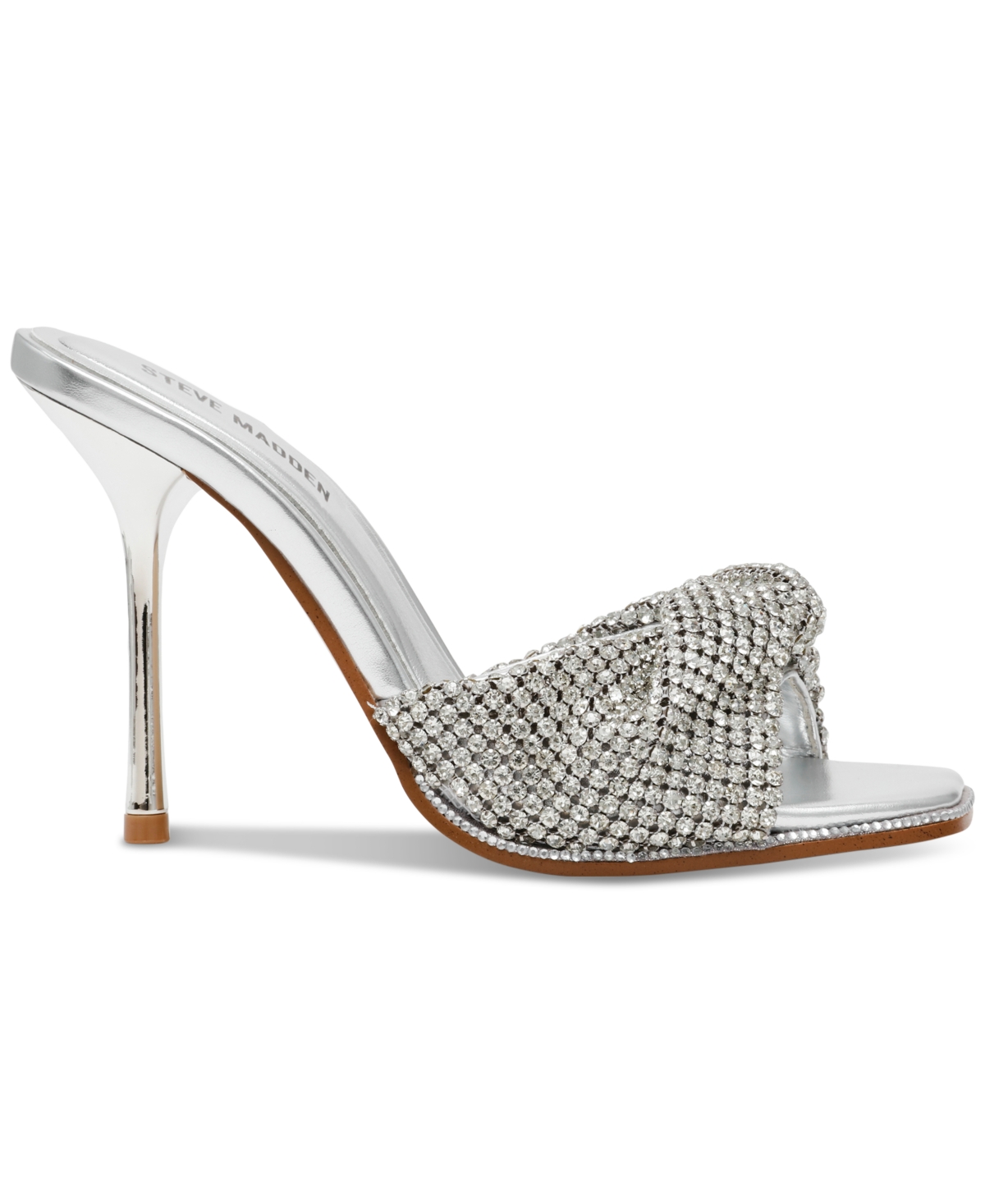 Steve Madden Women's Mvp Rhinestone High-Heel Dress Mules