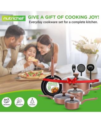 PFOA/PFOS-Free 13-Pc Nonstick Cookware Set