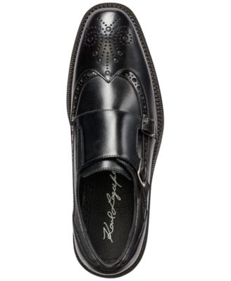 Men's Double Buckle Monk Strap Wingtip Dress Shoes