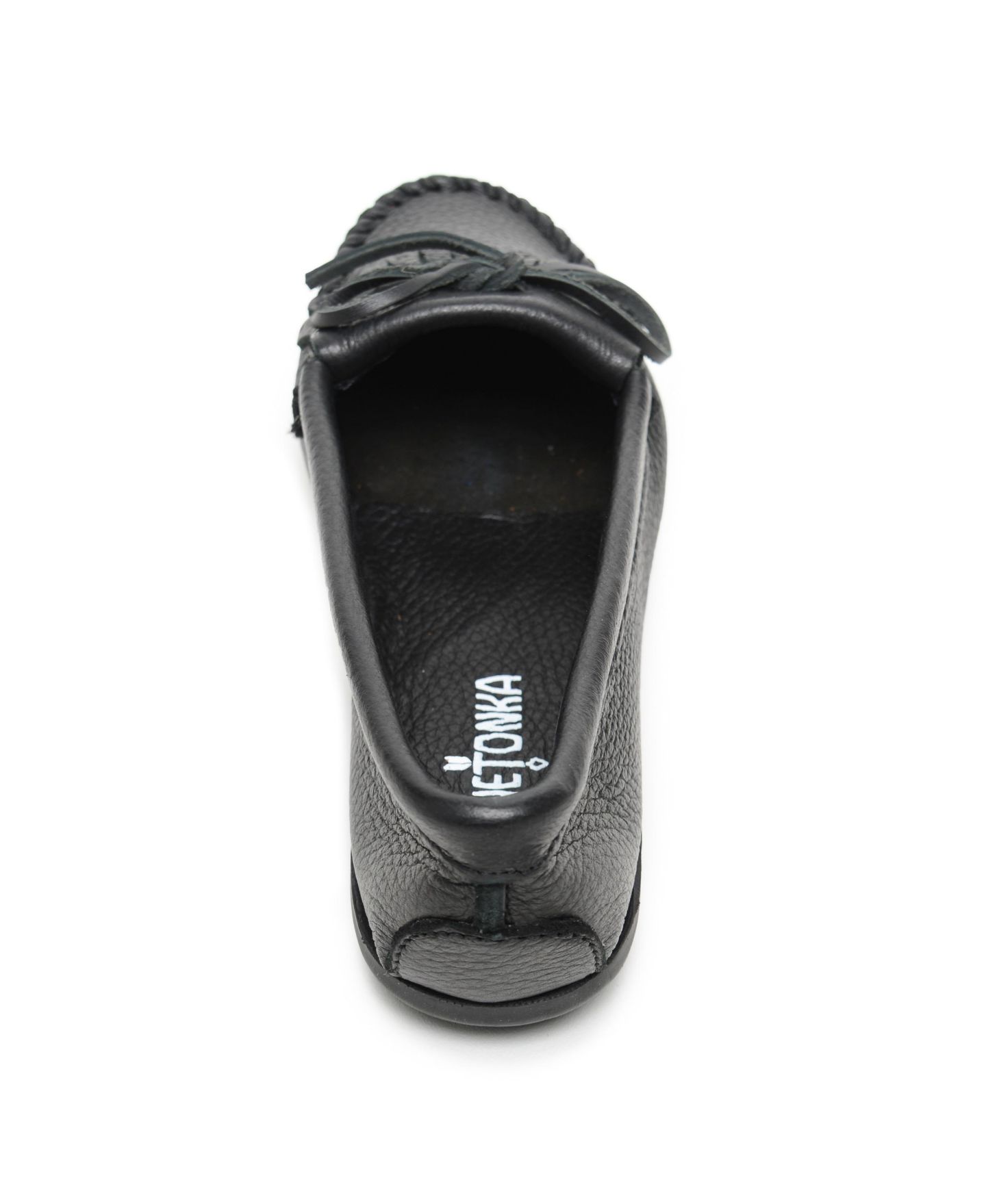Женские мокасины Minnetonka Kilty из оленьей кожи, цвет: Чёрный — фото 6