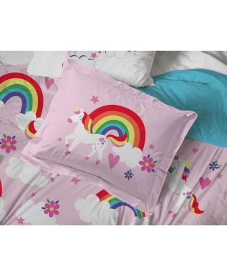 Rainbow Unicorns Toddler Bed Set