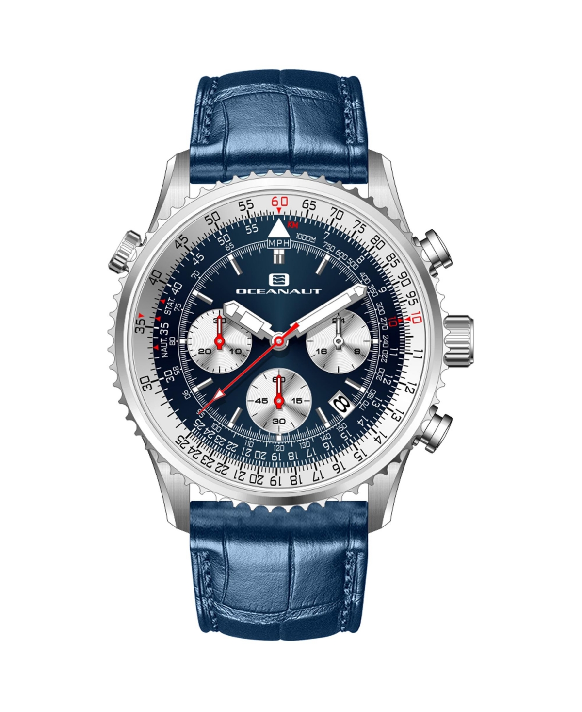 Men's Flight Blue Dial Watch - OC0127 - Blue