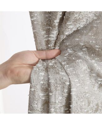 Avalon Jacquard Slub Texture - Privacy Curtains with Grommet Lightweight Window Curtain Panels, Set of 2