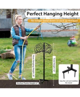 Detachable Freestanding Hose Holder for Outdoor Yard Garden Lawn