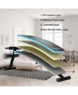 Abdominal Twister Trainer with Adjustable Height Exercise Bench