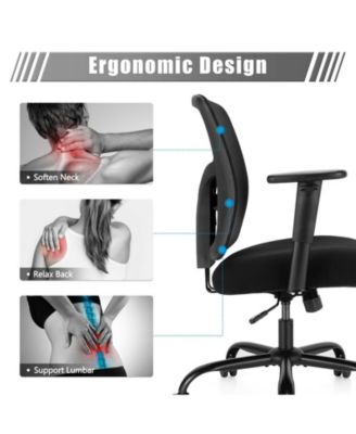 400LBS Mesh Big and Tall Office Chair Swivel Task Chair