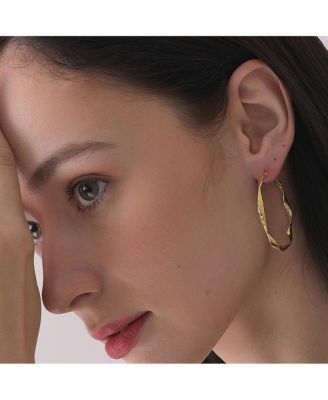 Women's Twist Hoop Earrings