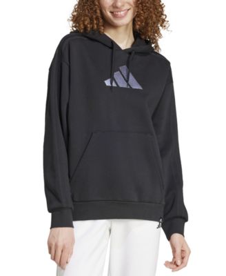 Women's Holiday Graphic 3-Stripes Oversized Hoodie