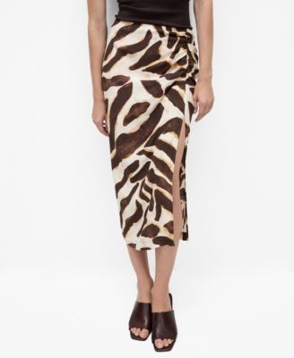 Macy's animal print skirt best sale