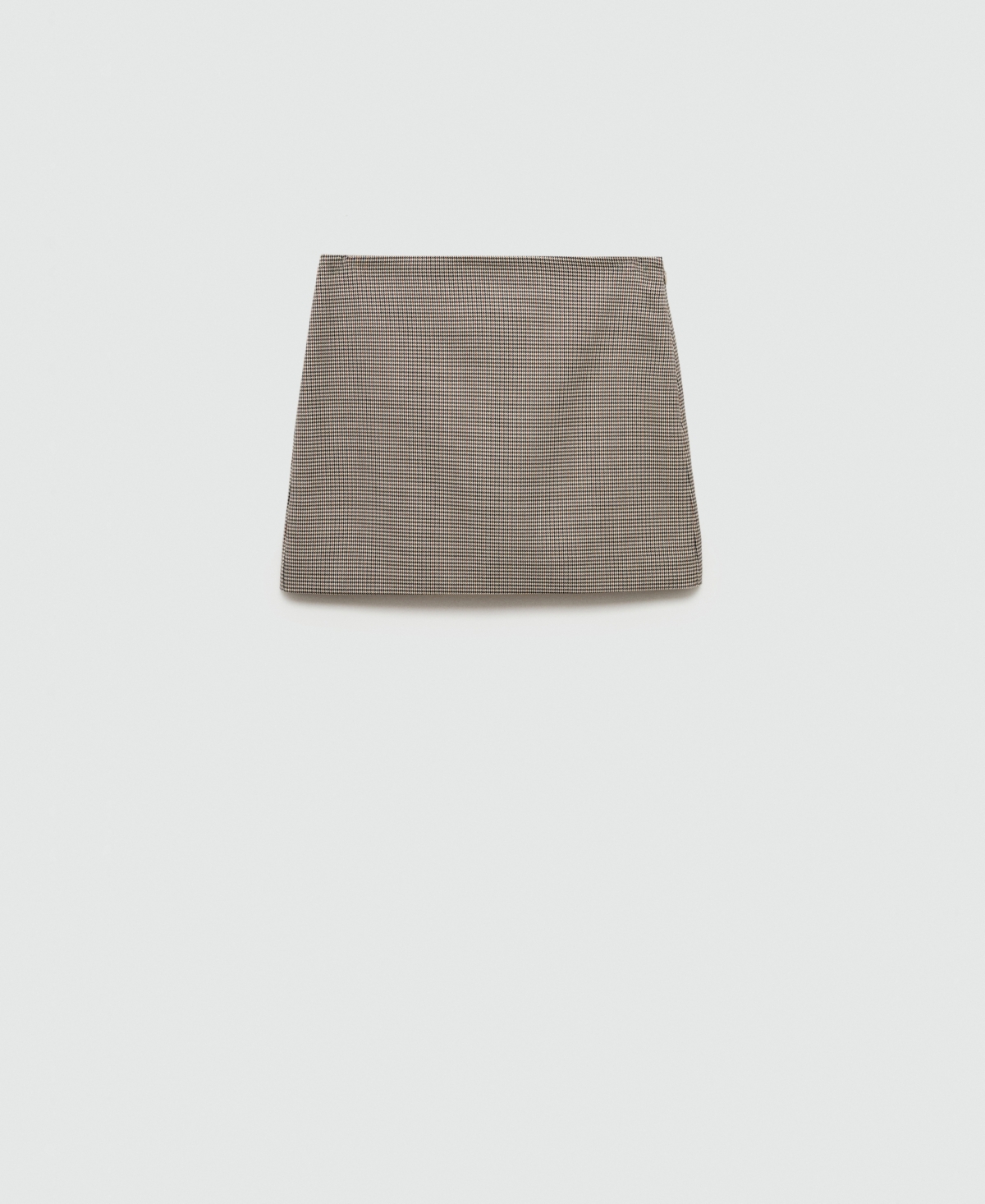 Shop Mango Women's Houndstooth Miniskirt In Brown