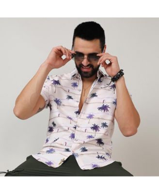 Men's Ivory White Desert Palm Shirt