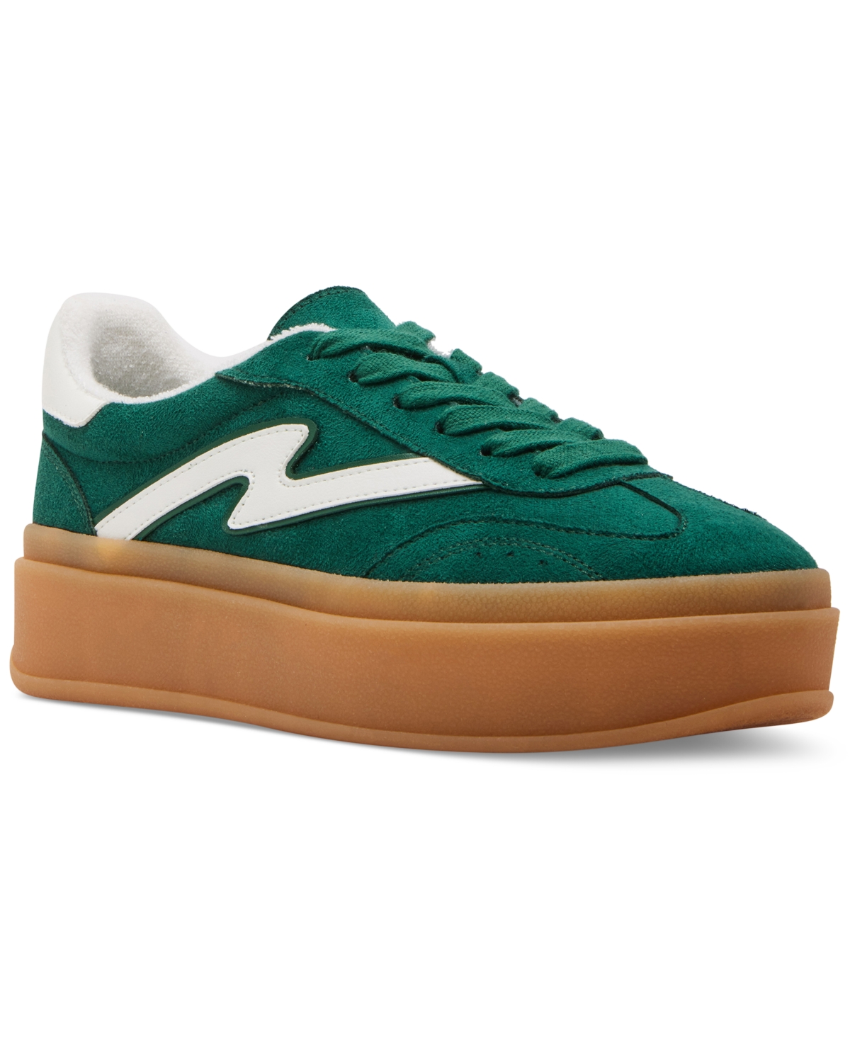 Madden Girl Mighty Platform Lace-up Sneakers In Emerald Multi