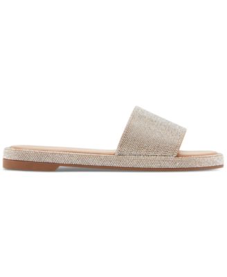 Addiie Rhinestone Platform Slide Sandals