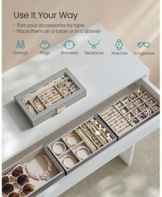 Stackable Jewelry Storage Trays – Efficient Organization for All Your Accessories
