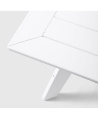 Modern Low Outdoor Patio Square HDPE 37" Coffee Table