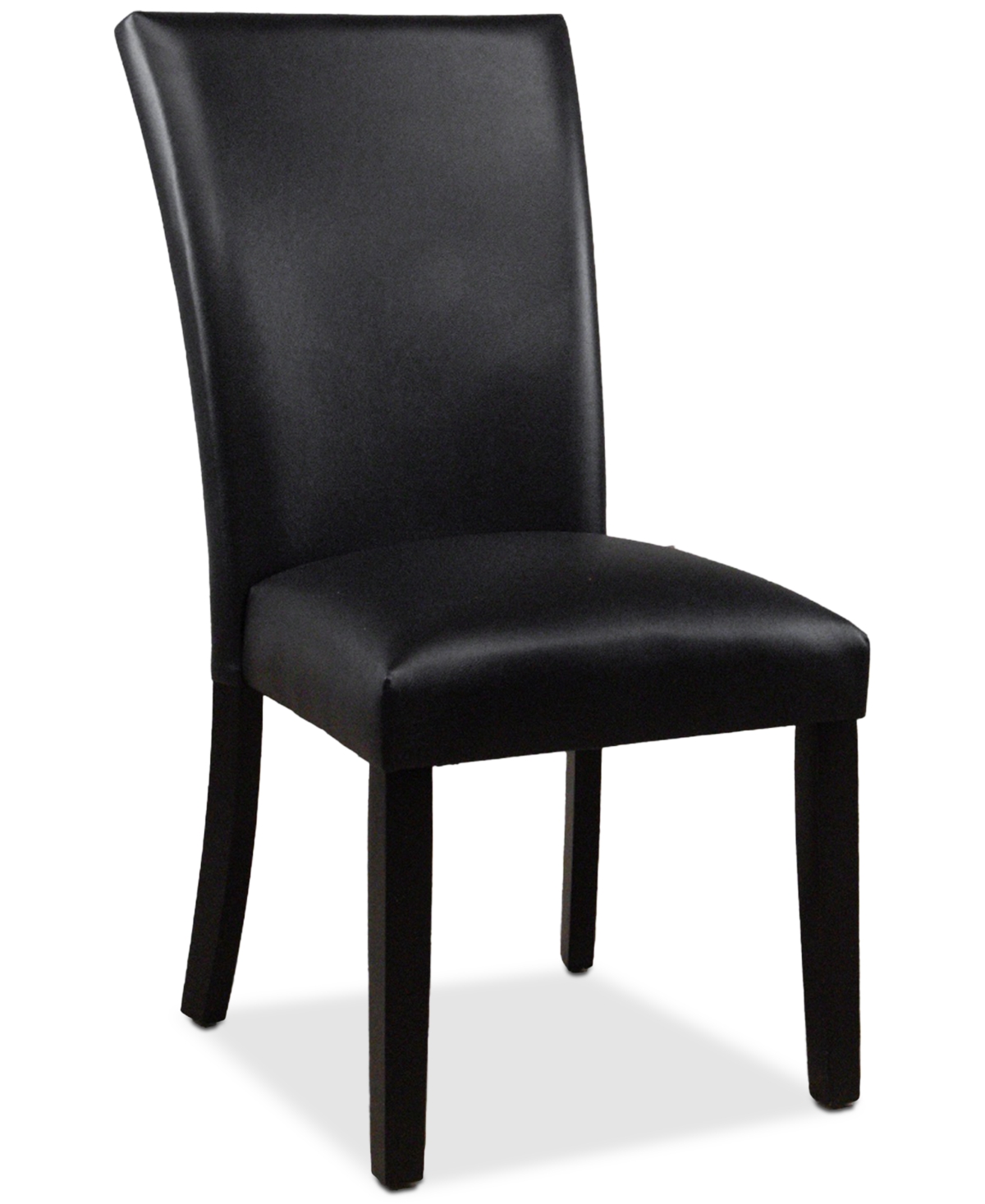 Macy's Kellet Faux Leather Side Chair In Black