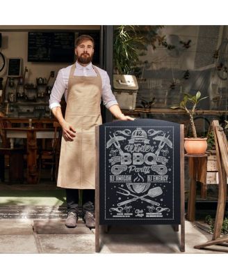 40-Inch Wooden A-Frame Sidewalk Chalkboard Sign for Wedding or Event Signage