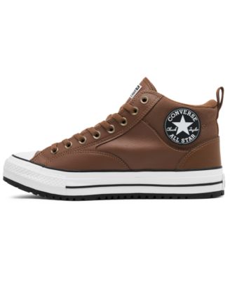 High Street Converse Street Mid Leather Brown 136420c Top