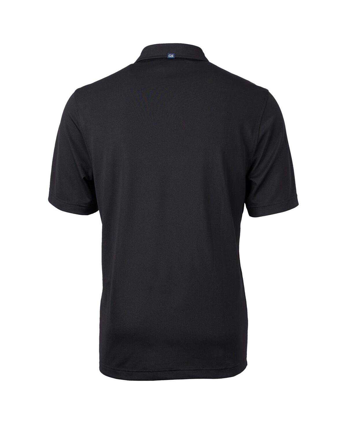 Cutter & Buck Men's Nc State Wolfpack Team Logo Virtue Eco Pique Polo In Black