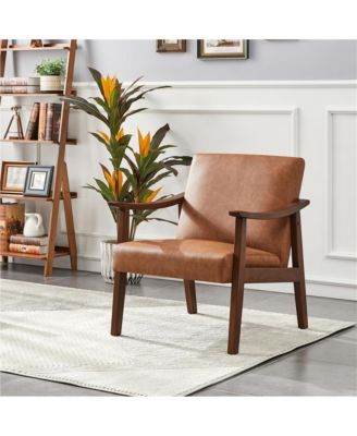 Modern Accent Chair Mid-Century Upholstered Armchair