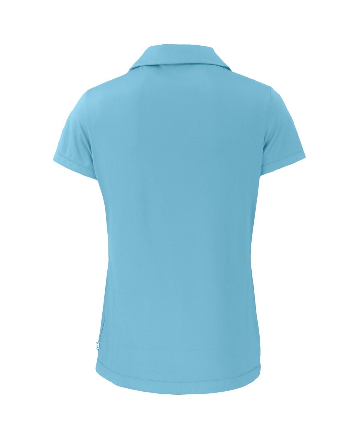 Cutter & Buck Women's Powder Blue Boston Red Sox City Connect Daybreak Eco V-neck Polo In Powder Blue