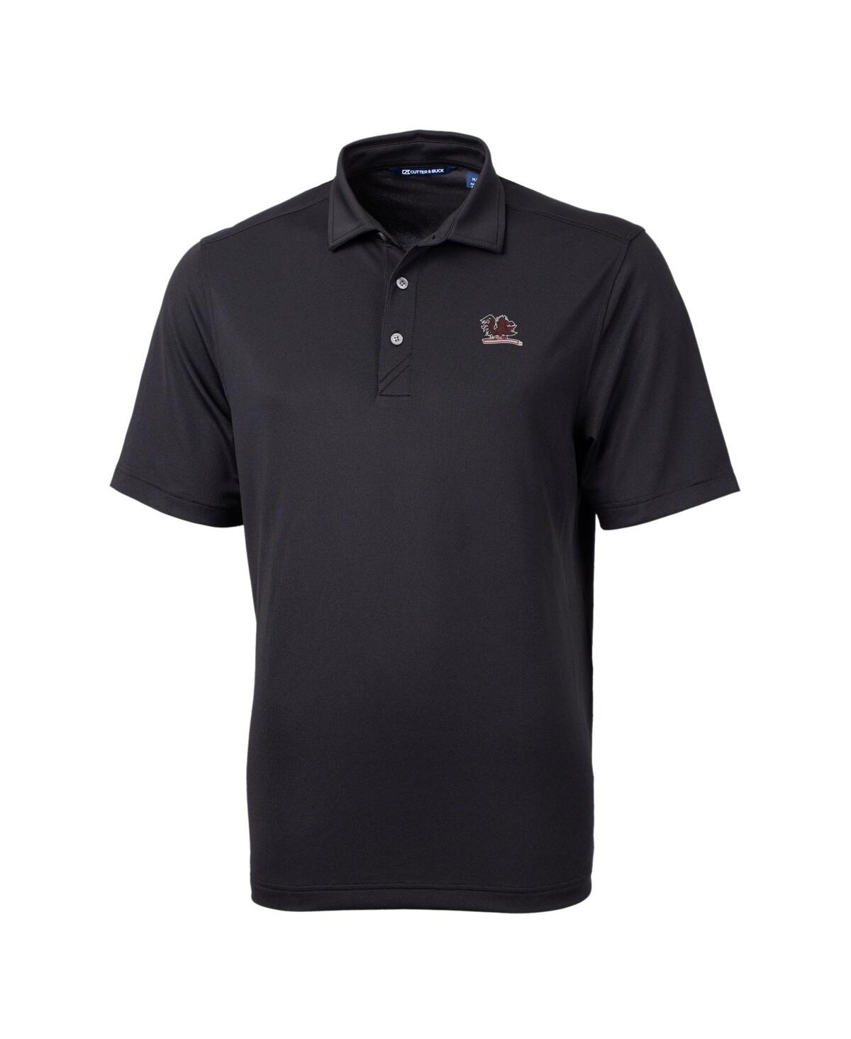 Cutter & Buck Men's South Carolina Gamecocks Vault Drytec Virtue Eco Pique Polo In Black